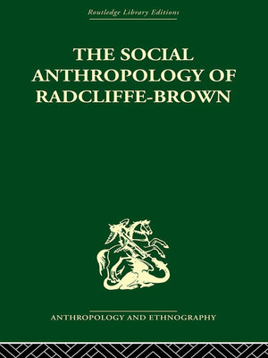 cover image of The Social Anthropology of Radcliffe-Brown